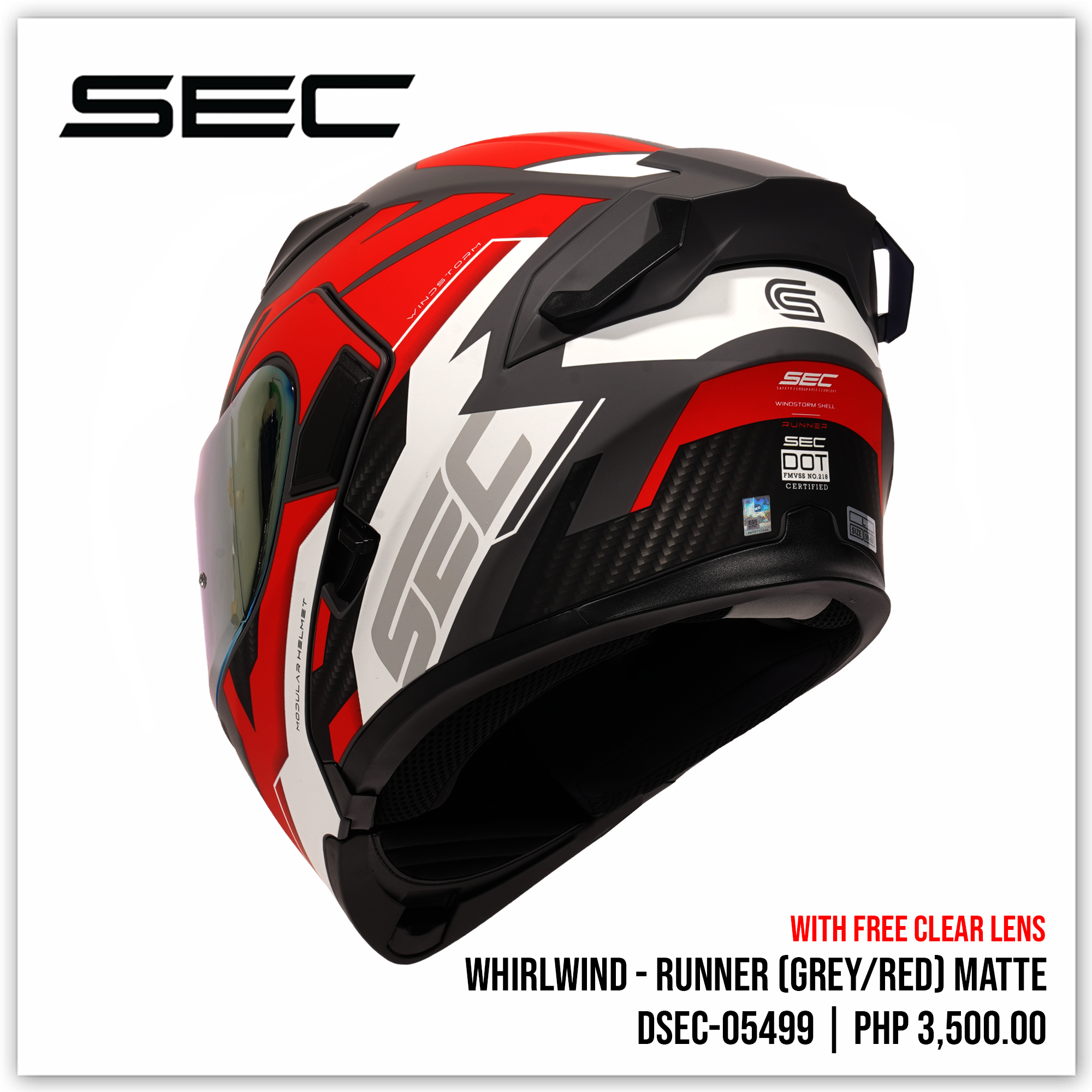 Whirlwind - Runner (Grey/Red)