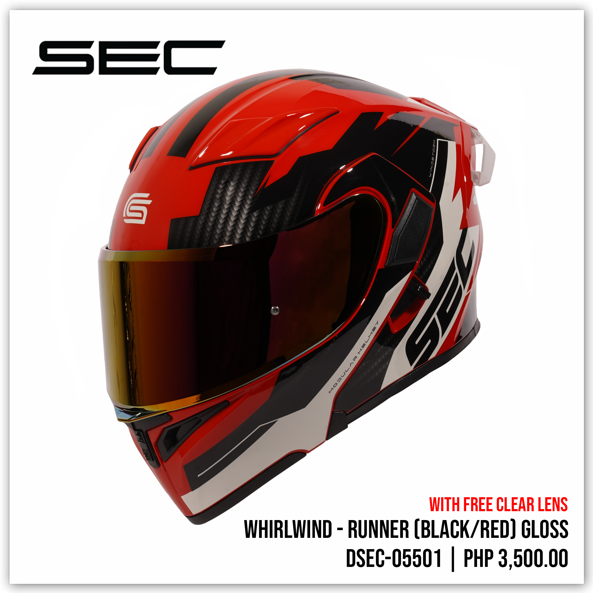 Whirlwind - Runner (Black/Red)