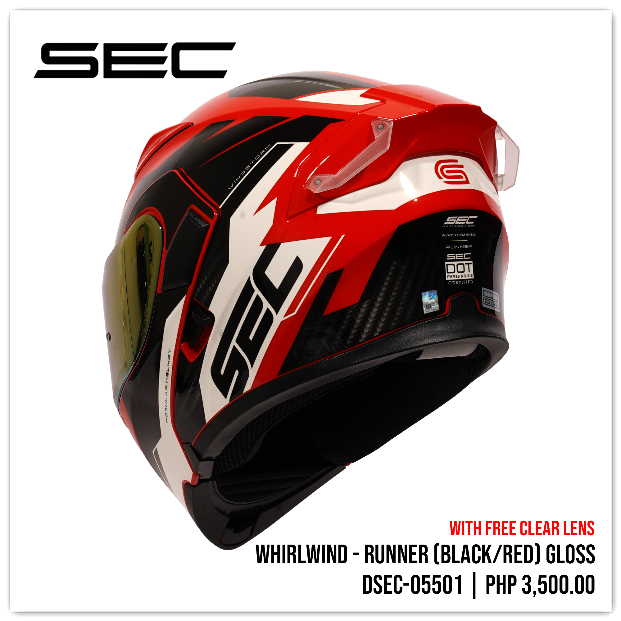 Whirlwind - Runner (Black/Red)