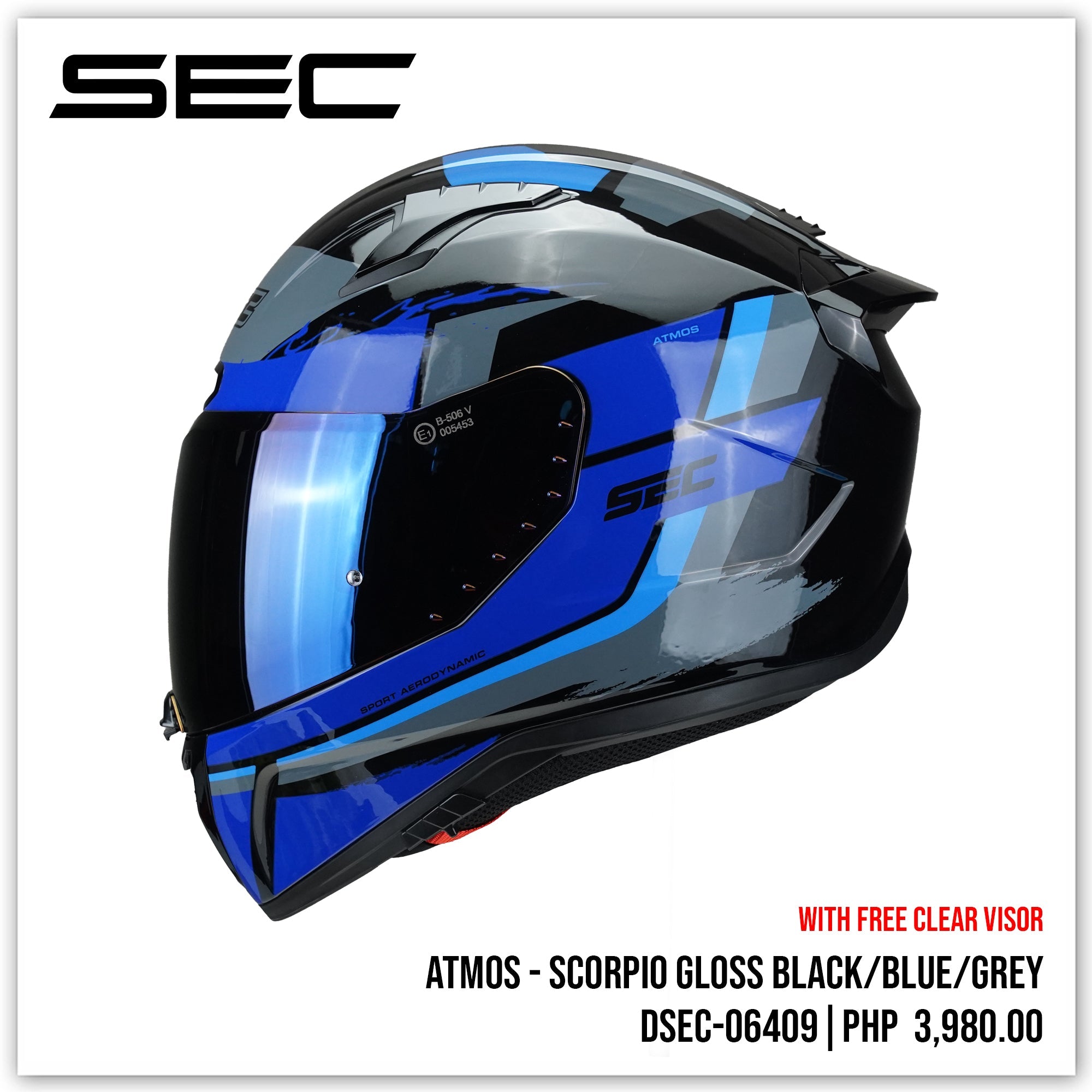 SEC ATMOS - SCORPIO (BLACK/BLUE)