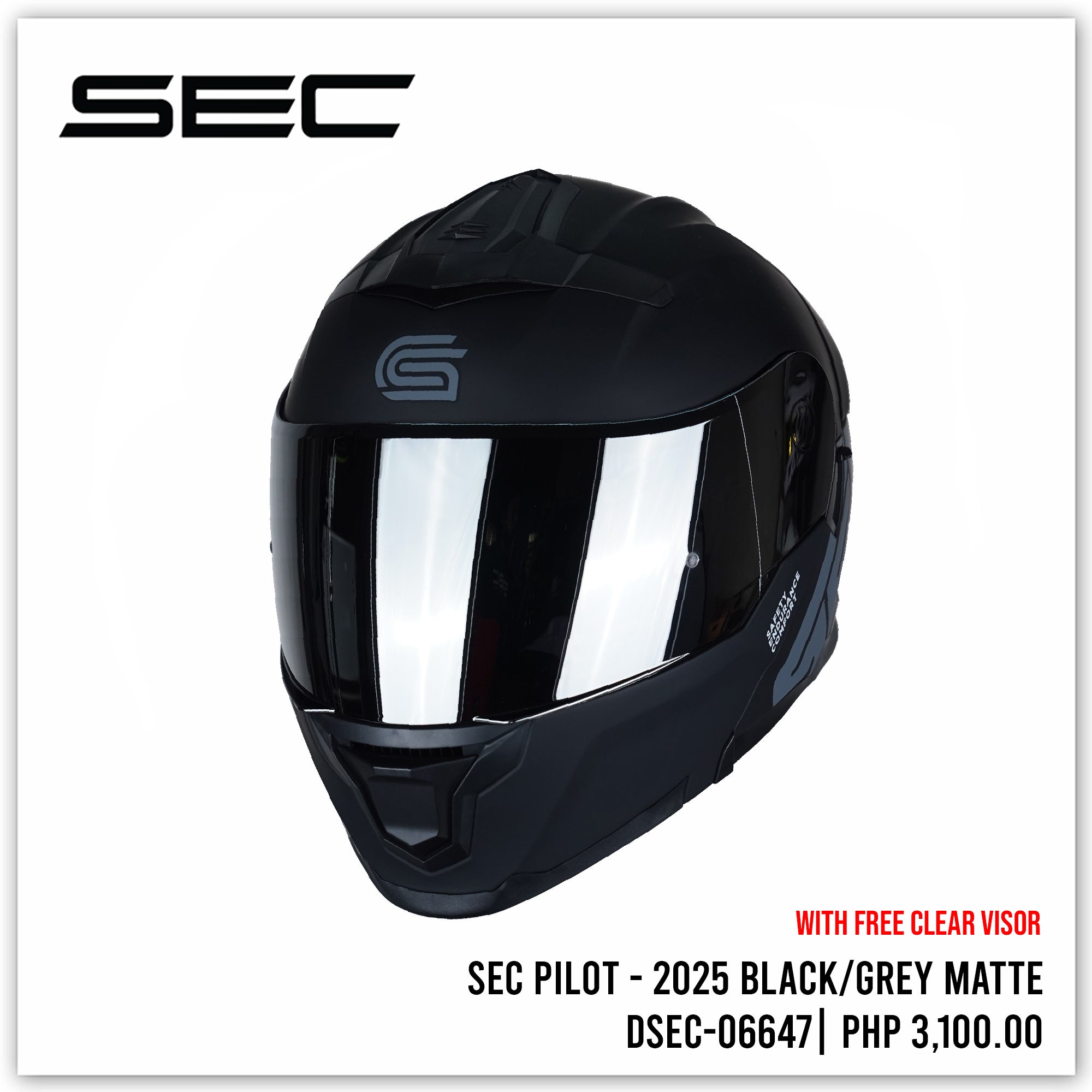 SEC PILOT - 2025 (BLACK/GREY)